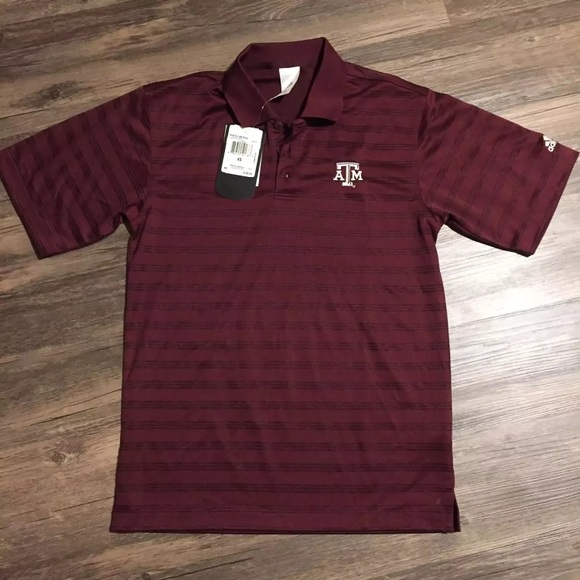 texas a&m adidas polo